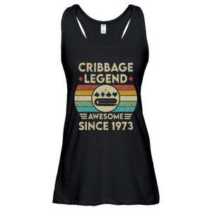 Cribbage Legend 49 Years Old Awesome Since 1973 Cribbage Ladies Essential Flowy Tank