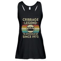 Cribbage Legend 49 Years Old Awesome Since 1973 Cribbage Ladies Essential Flowy Tank