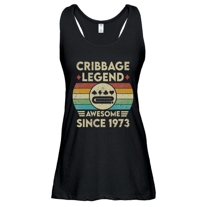 Cribbage Legend 49 Years Old Awesome Since 1973 Cribbage Ladies Essential Flowy Tank