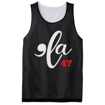 Comma La 47 Kamala For President 2024 Election Funny Mesh Reversible Basketball Jersey Tank