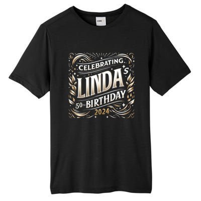 Celebrating LindaS 50th Birthday 2024 Tall Fusion ChromaSoft Performance T-Shirt