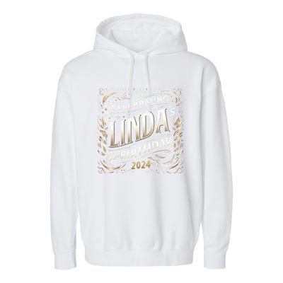 Celebrating LindaS 50th Birthday 2024 Garment-Dyed Fleece Hoodie