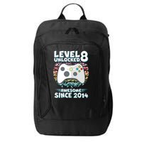 Cool Level 8 Unlocked Awesome Since 2014 Gamer City Backpack