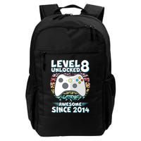 Cool Level 8 Unlocked Awesome Since 2014 Gamer Backpack