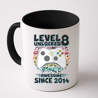 Cool Level 8 Unlocked Awesome Since 2014 Gamer Mug