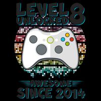 Cool Level 8 Unlocked Awesome Since 2014 Gamer Mug