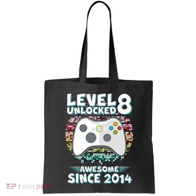 Cool Level 8 Unlocked Awesome Since 2014 Gamer Bag