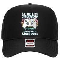 Cool Level 8 Unlocked Awesome Since 2014 Gamer Hat
