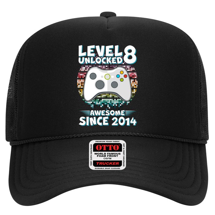 Cool Level 8 Unlocked Awesome Since 2014 Gamer Hat