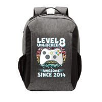 Cool Level 8 Unlocked Awesome Since 2014 Gamer Vector Backpack