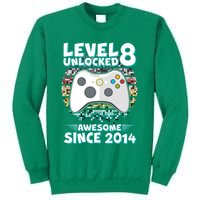 Cool Level 8 Unlocked Awesome Since 2014 Gamer Sweatshirt