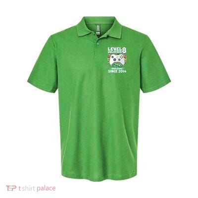Cool Level 8 Unlocked Awesome Since 2014 Gamer Polo