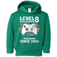 Cool Level 8 Unlocked Awesome Since 2014 Gamer Toddler Hoodie