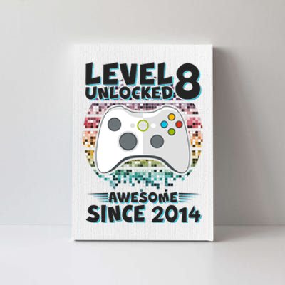 Cool Level 8 Unlocked Awesome Since 2014 Gamer Canvas