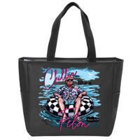 Chillin Like A Felon Funny Trump Summer 2024 Zip Tote Bag