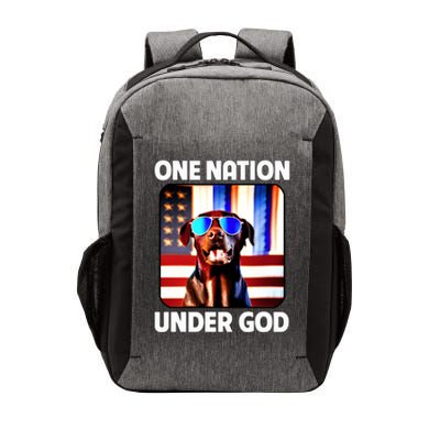 Chocolate Lab American Flag One Nation Under God Patriotic Great Gift Vector Backpack