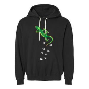 Cool Lizard Art Men Women Herpetology Reptile Lizard Lover Garment-Dyed Fleece Hoodie