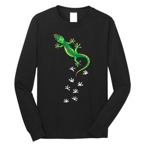 Cool Lizard Art Men Women Herpetology Reptile Lizard Lover Long Sleeve Shirt