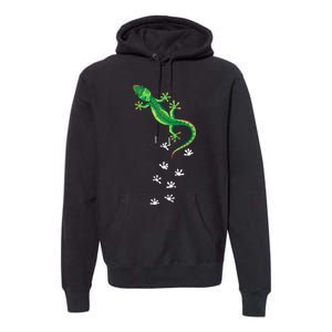 Cool Lizard Art Men Women Herpetology Reptile Lizard Lover Premium Hoodie