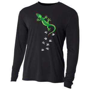 Cool Lizard Art Men Women Herpetology Reptile Lizard Lover Cooling Performance Long Sleeve Crew