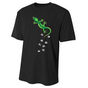 Cool Lizard Art Men Women Herpetology Reptile Lizard Lover Performance Sprint T-Shirt