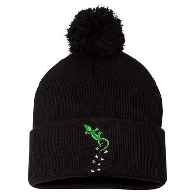 Cool Lizard Art Men Women Herpetology Reptile Lizard Lover Pom Pom 12in Knit Beanie