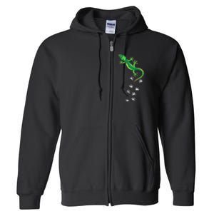 Cool Lizard Art Men Women Herpetology Reptile Lizard Lover Full Zip Hoodie