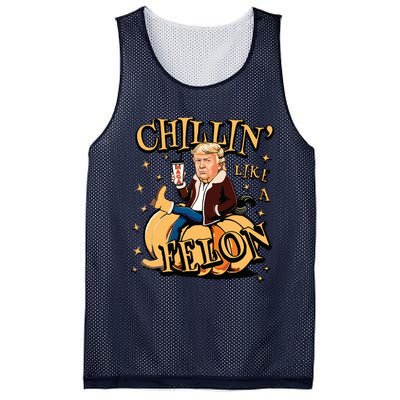 Chillin Like A Felon Fall Mesh Reversible Basketball Jersey Tank