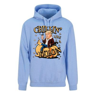 Chillin Like A Felon Fall Unisex Surf Hoodie