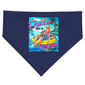 Chillin Like A Felon Funny Trump Summer 2024 USA-Made Doggie Bandana