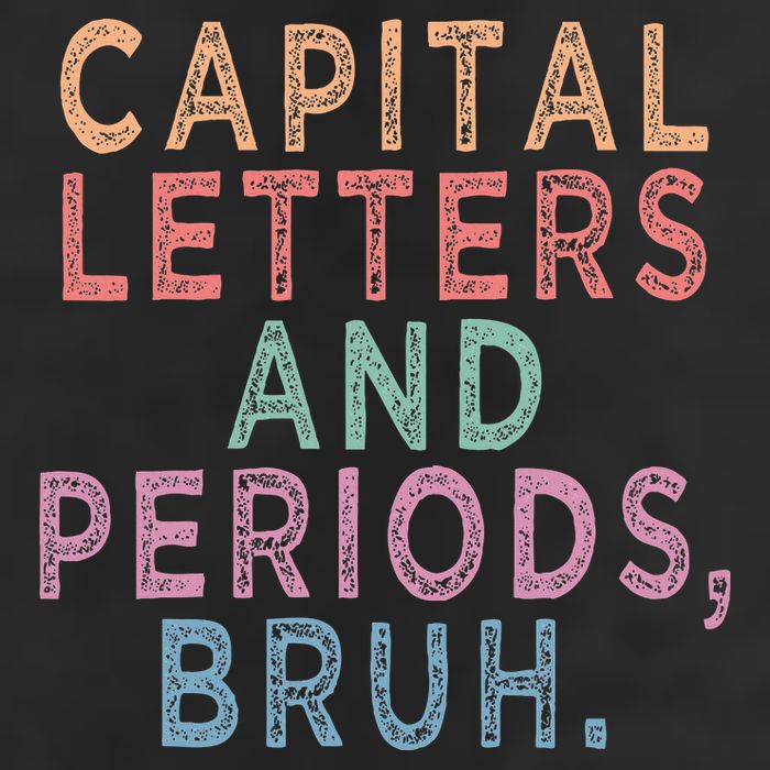 Capital Letters And Periods Bruh Adult Drive Performance Visor