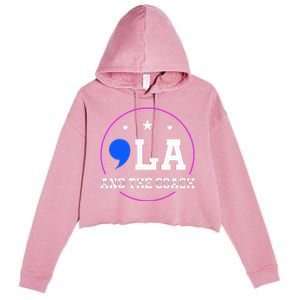 Comma La And The Coach Crop Fleece Hoodie