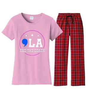 Comma La And The Coach Women's Flannel Pajama Set