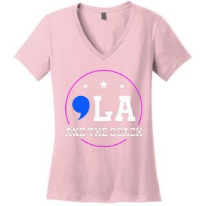 Comma La And The Coach Women's V-Neck T-Shirt