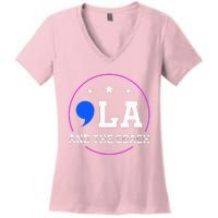 Comma La And The Coach Women's V-Neck T-Shirt