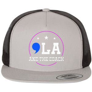 Comma La And The Coach Flat Bill Trucker Hat