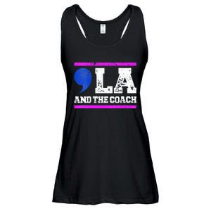 Comma La And The Coach Kamala Harris & Tim Walz Ladies Essential Flowy Tank