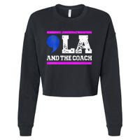 Comma La And The Coach Kamala Harris & Tim Walz Cropped Pullover Crew