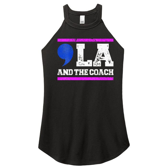 Comma La And The Coach Kamala Harris & Tim Walz Women's Perfect Tri Rocker Tank