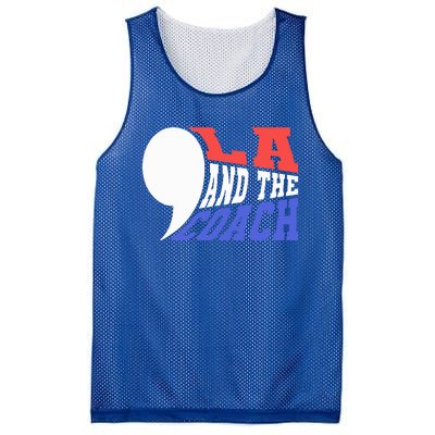 Comma La And The Coach Kamala Harris & Tim Walz Mesh Reversible Basketball Jersey Tank