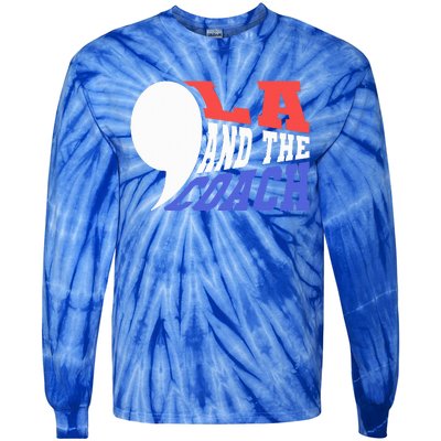 Comma La And The Coach Kamala Harris & Tim Walz Tie-Dye Long Sleeve Shirt