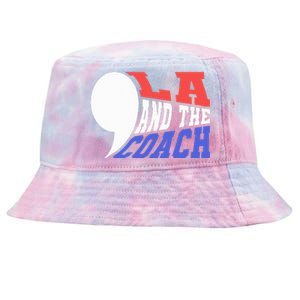 Comma La And The Coach Kamala Harris & Tim Walz Tie-Dyed Bucket Hat