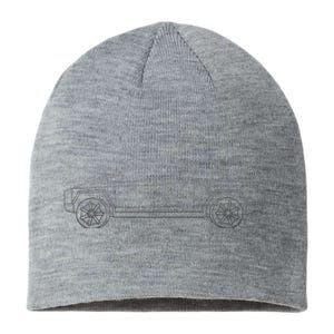 Cybertrucks Line Art Futuristic Truck Cyber Design Ev Fan Sustainable Beanie