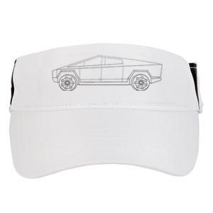 Cybertrucks Line Art Futuristic Truck Cyber Design Ev Fan Adult Drive Performance Visor