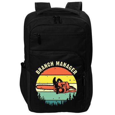 Cool Lumberjack Art Arborist Logger Branch Manager Impact Tech Backpack