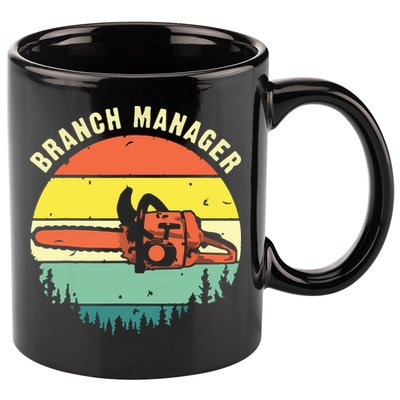 Cool Lumberjack Art Arborist Logger Branch Manager 11oz C Handle Ceramic Mug