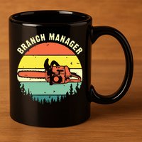 Cool Lumberjack Art Arborist Logger Branch Manager 11oz C Handle Ceramic Mug