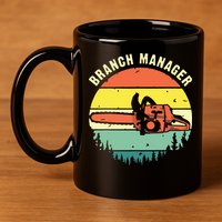 Cool Lumberjack Art Arborist Logger Branch Manager 11oz C Handle Ceramic Mug