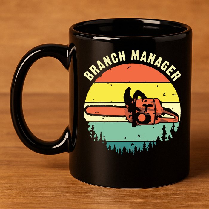 Cool Lumberjack Art Arborist Logger Branch Manager 11oz C Handle Ceramic Mug