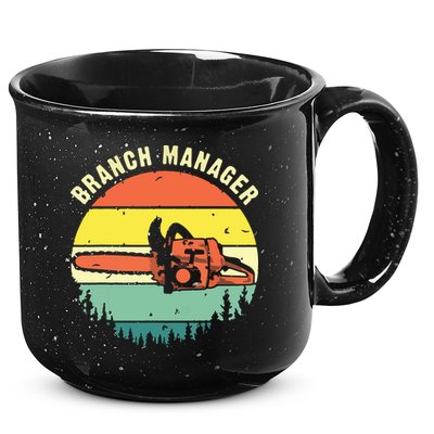 Cool Lumberjack Art Arborist Logger Branch Manager 15oz Campfire Ceramic Mug